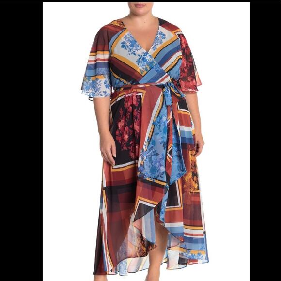 City Chic Dresses & Skirts - City Chic Golden Rose Maxi Dress Size 14 NEW